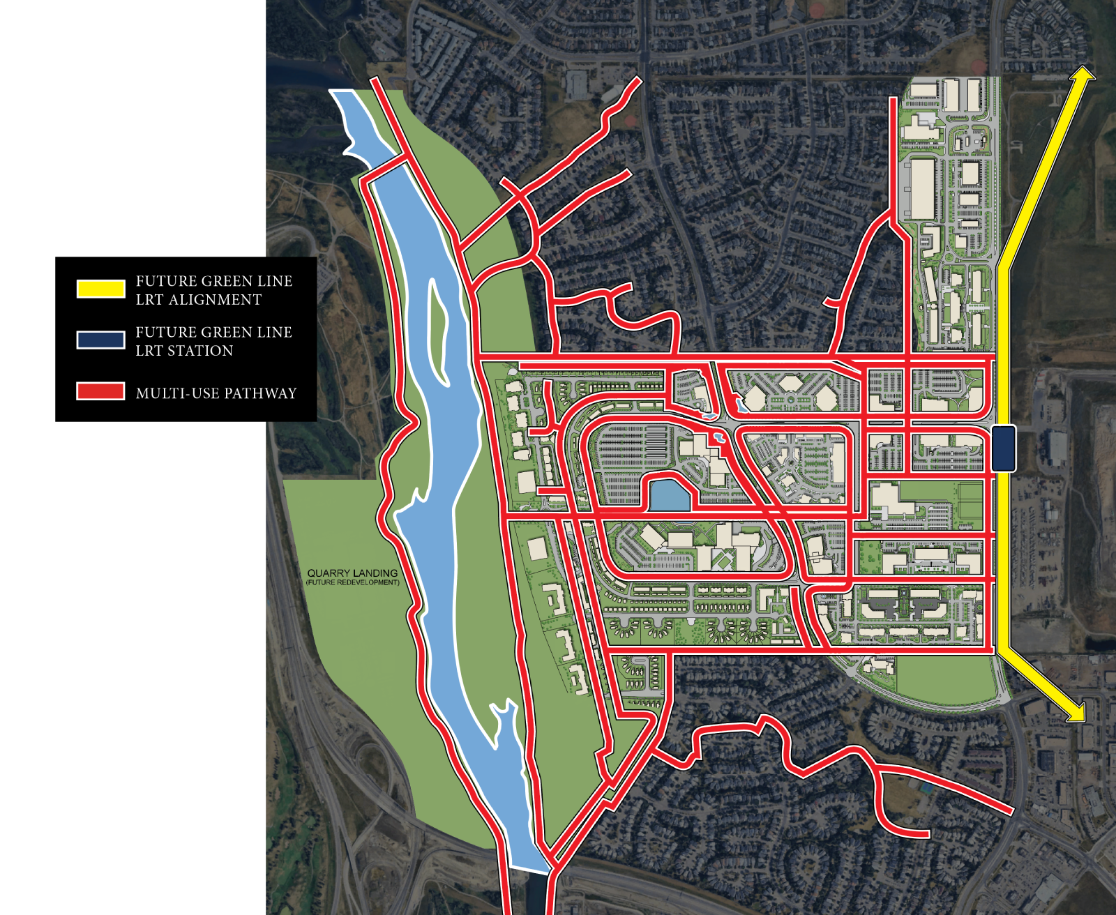 Quarry Park Parks & Pathways Map