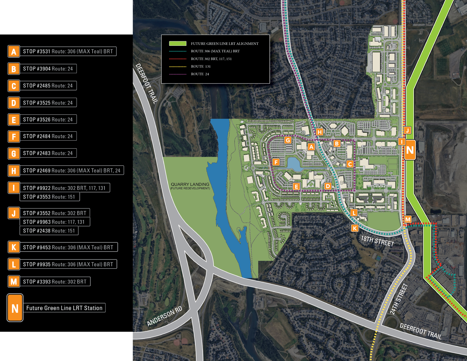 Quarry Park Transit Map